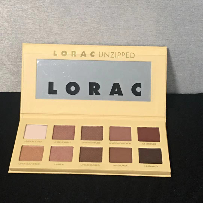 现货  美国专柜正品Lorac 'unzipped'粉棕眼影盘