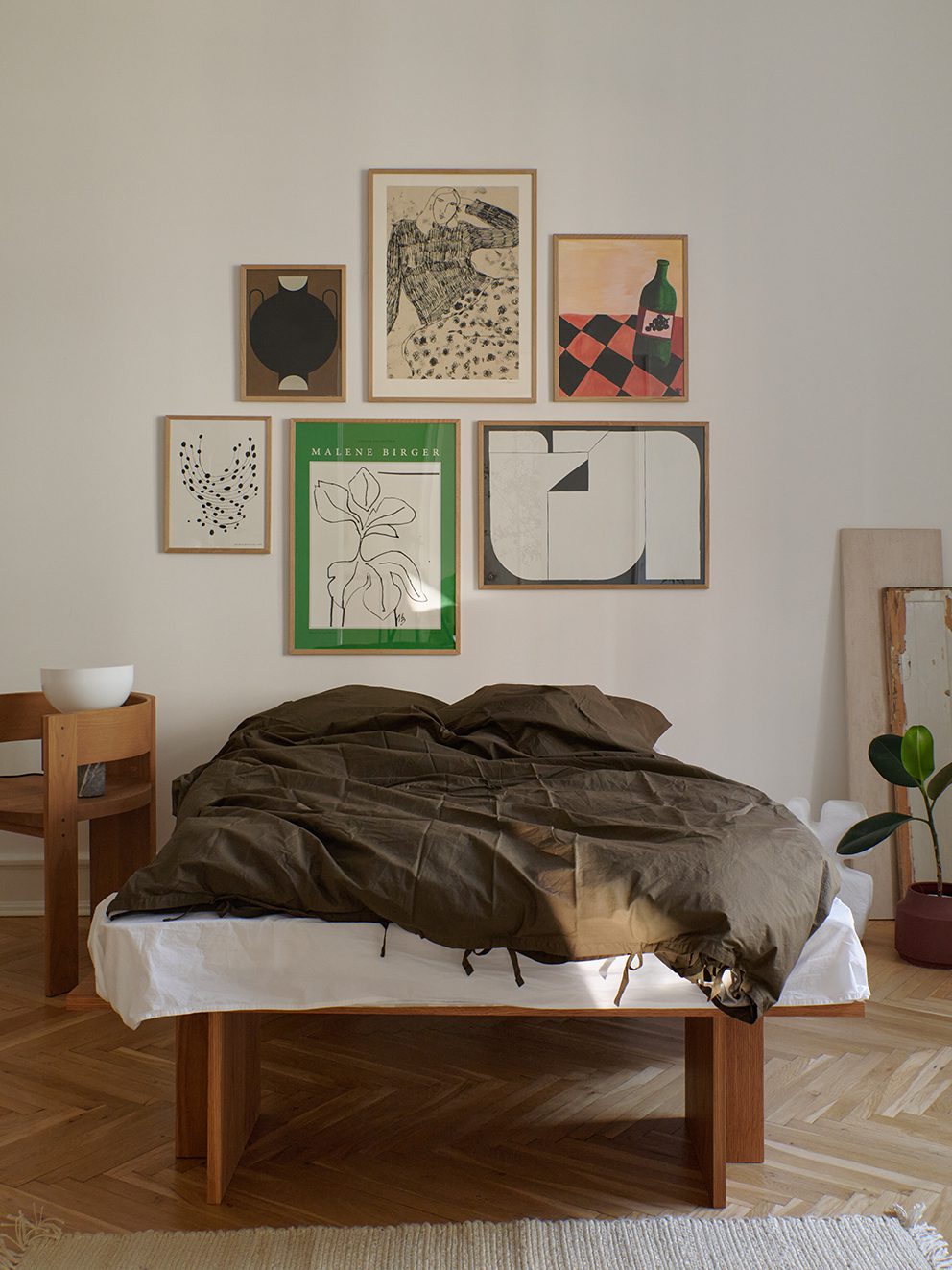 北欧简约抽象几何插画海报客厅沙发背景墙组合装饰画艺术画芯定制