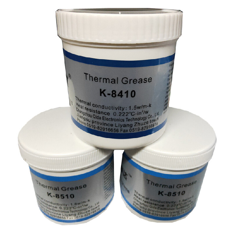 卡奇达K-8410导热硅脂绝缘耐高温散热膏白色硅胶不固化系数1.5