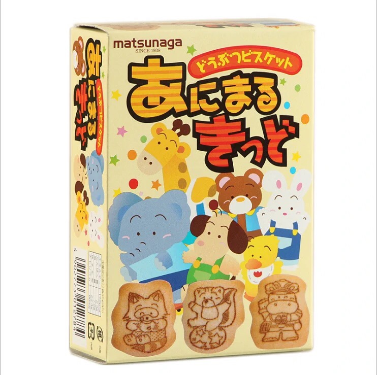 日本进口零食松永动物饼干儿童宝宝营养高钙迷你35g酥性休闲食品