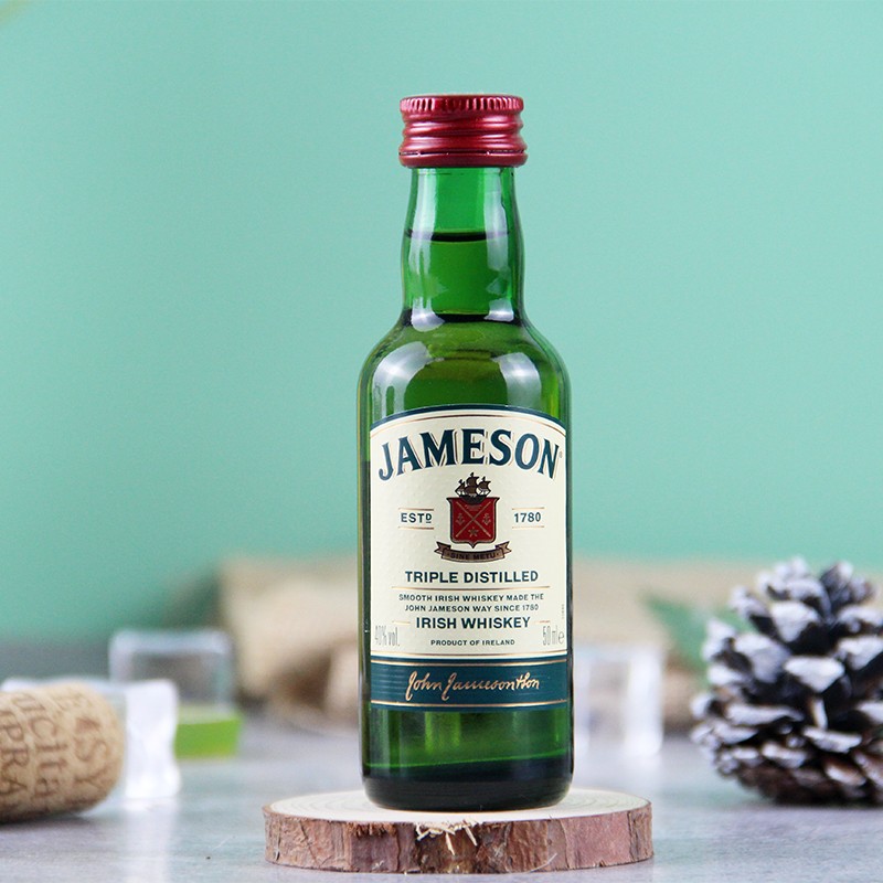 尊美醇（Jameson）爱尔兰威士忌 进口洋酒40度调和威士忌50ml酒版