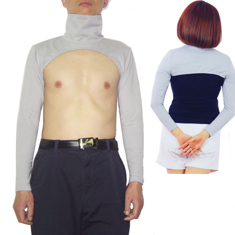 高领护肩颈椎长袖护臂空调保暖假袖子手臂套长款纯棉弹力贴身男女