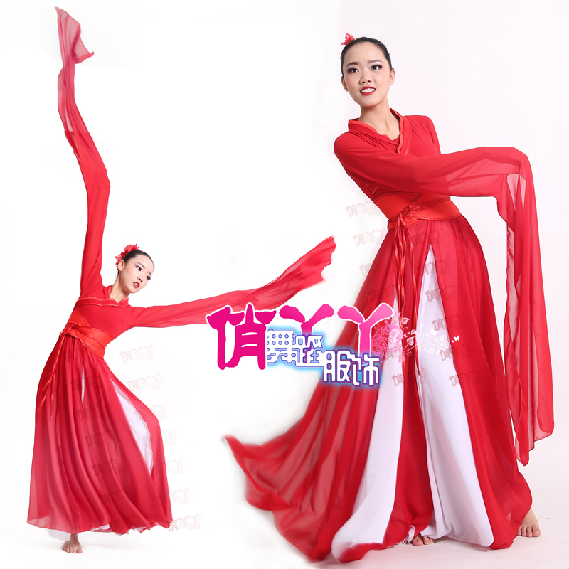 2024新款红鸾古装女飘逸古典舞蹈服中国风仙女纱衣演出服民族服装
