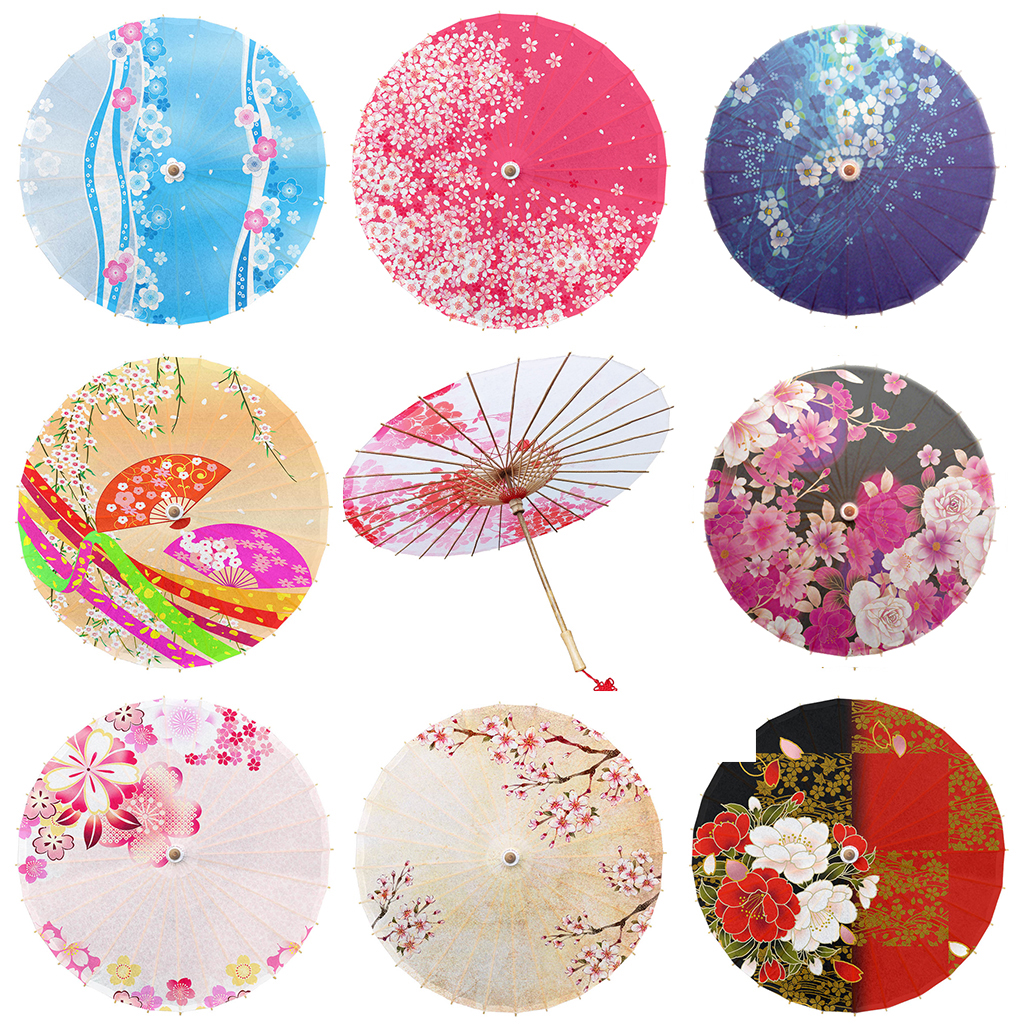日式油纸伞古典樱花 寿司料理店装饰日本伞 古风遮阳伞拍照道具伞