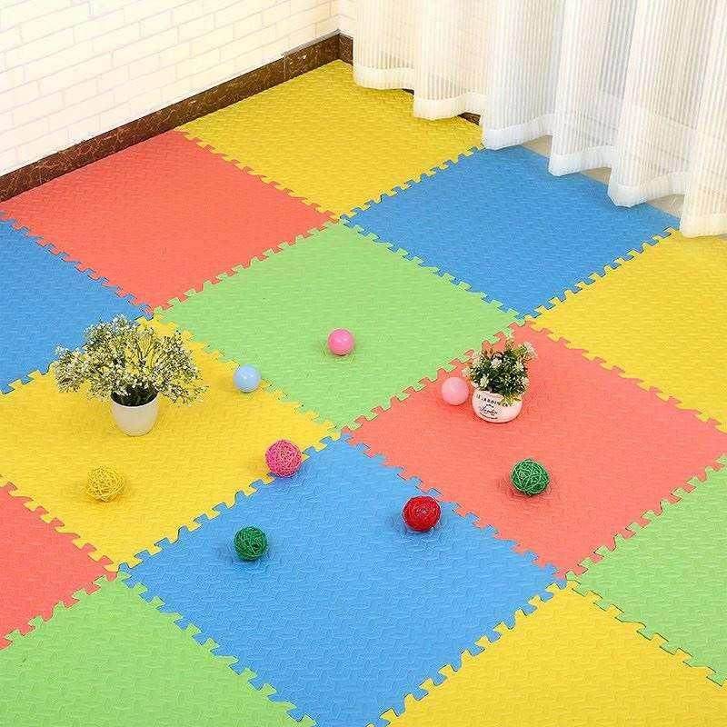 拼接铺地板防寒混搭泡沫地毯泡沫树叶地垫时尚纹米白绿色室可舞蹈