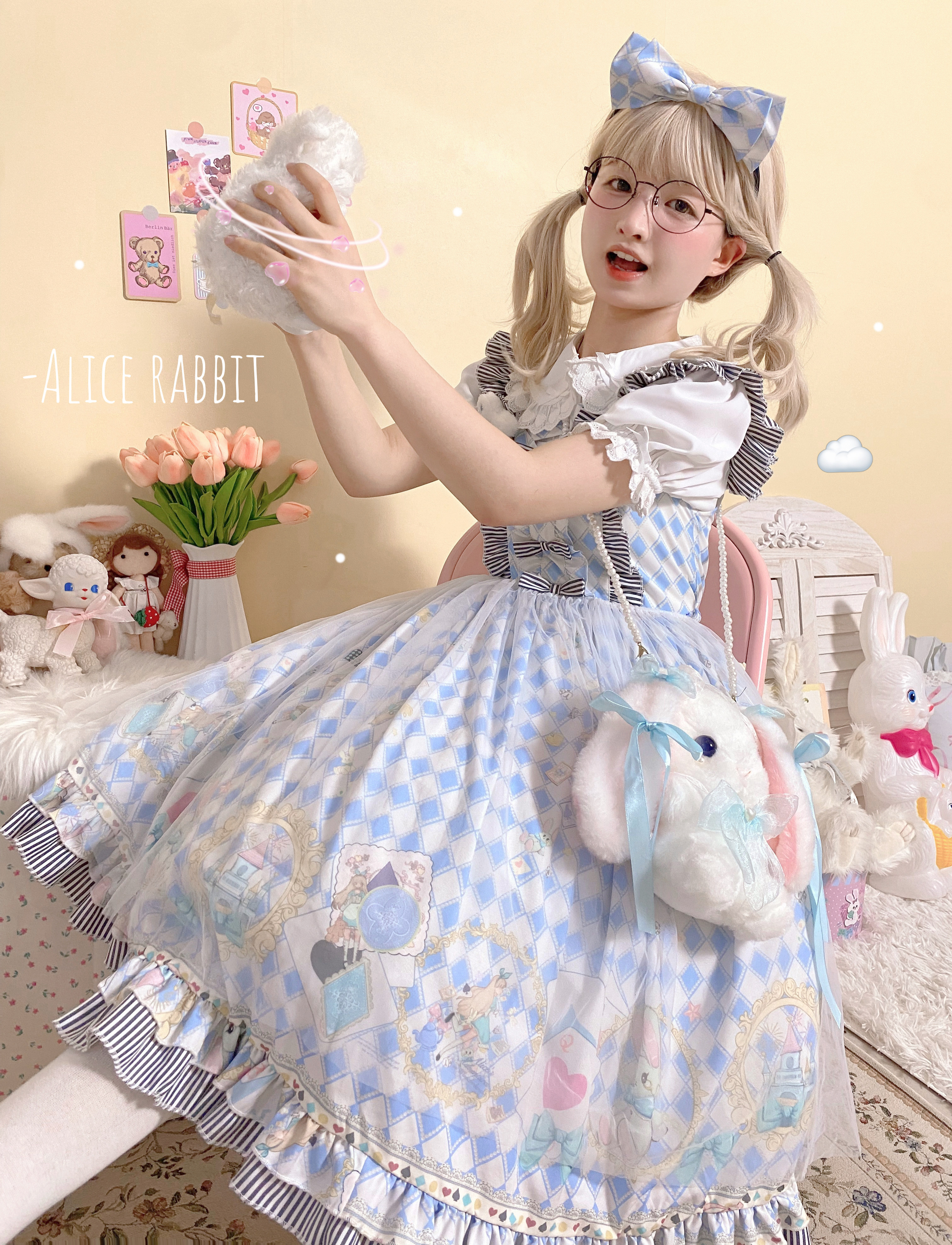 原创设计《爱丽丝-游梦兔》JSK Lolita连衣裙 （尾款+现货）