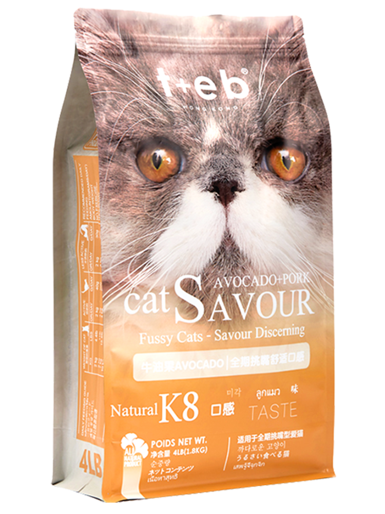 TEB汤恩贝K8幼猫成猫挑嘴猫粮1.8kg 进口原料加菲英短蓝猫天然粮