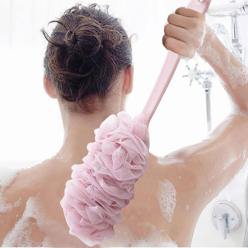 洗澡刷长柄搓背刷子搓泥浴刷不求人成人搓澡巾浴花带手柄强力起泡