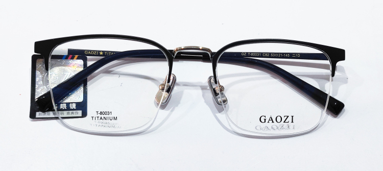 男士高档休闲镜架/GaoZi高姿 GZ T-80031 斯文复古精品纯钛眼镜架