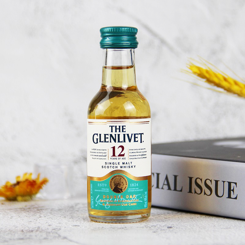 格兰威特12年单一麦芽威士忌50ML英国原瓶进口迷你伴手礼酒版酒伴