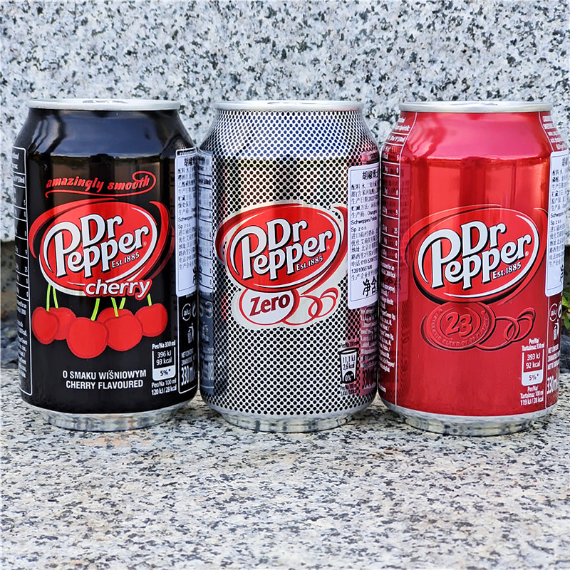 美国原装进口胡椒博士汽水可乐型碳酸饮料DR PEPPER Soda Drinks