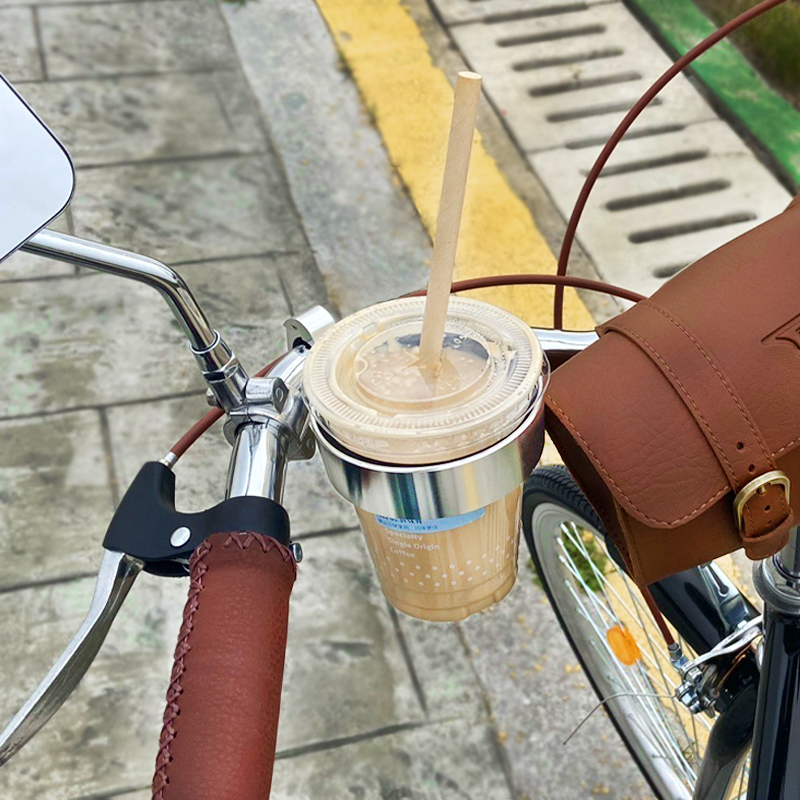 自行车咖啡杯架水杯电动车单车把咖啡杯托配件奶茶架固定杯架水壶