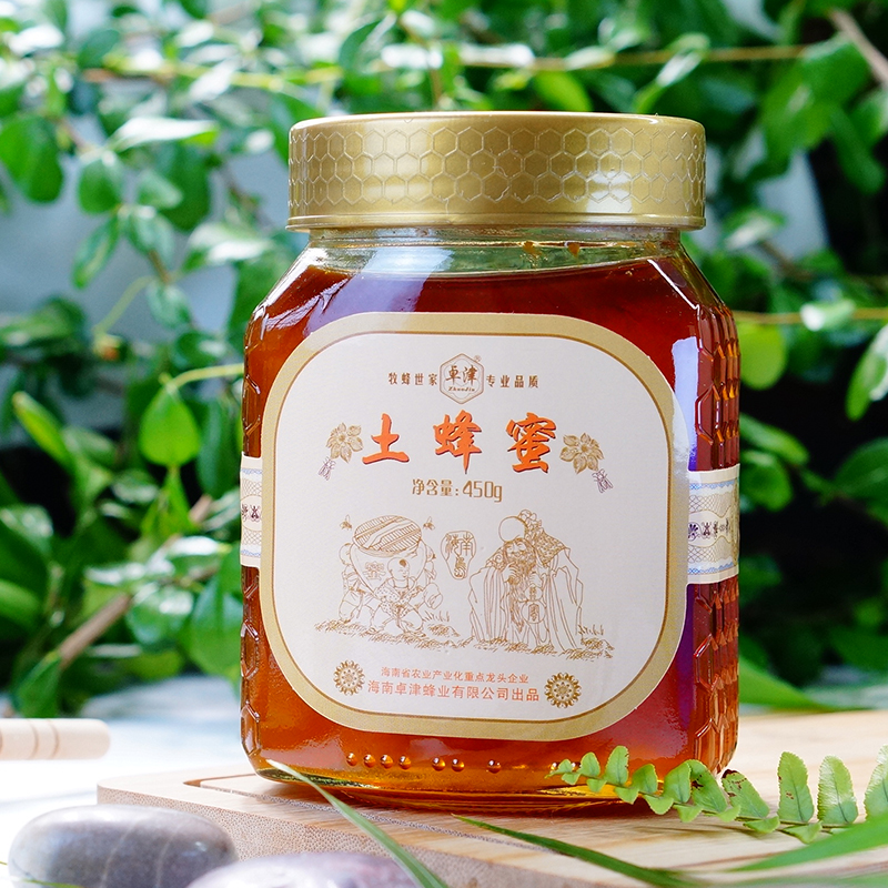 海南特产卓津土蜂蜂蜜450g液态蜜中蜂蜂蜜纯净口感老字号出品