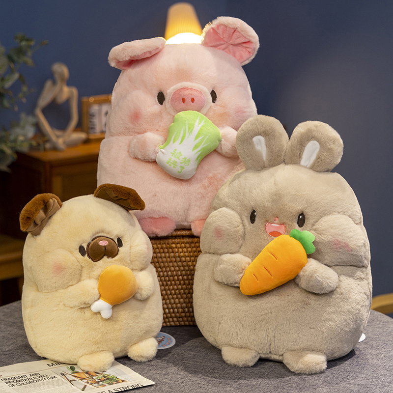 赛特嘟嘟小红书同款白菜猪毛绒玩具玉米鸡被猪拱了小兔子公仔玩偶