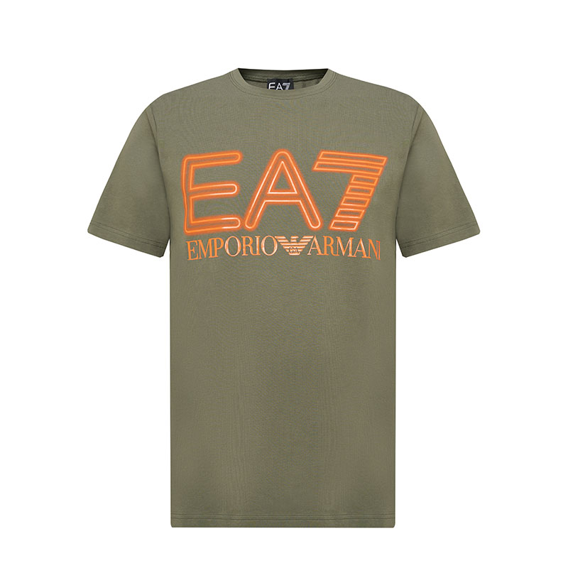 ARMANI/阿玛尼EA7系列24年夏季新品男士运动时尚修身圆领短袖T恤