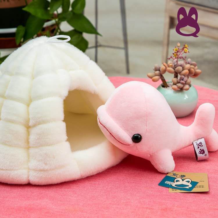 海洋馆鲸鱼毛绒玩具白鲸公仔海洋海豚布娃娃儿童生日礼物抱枕玩偶