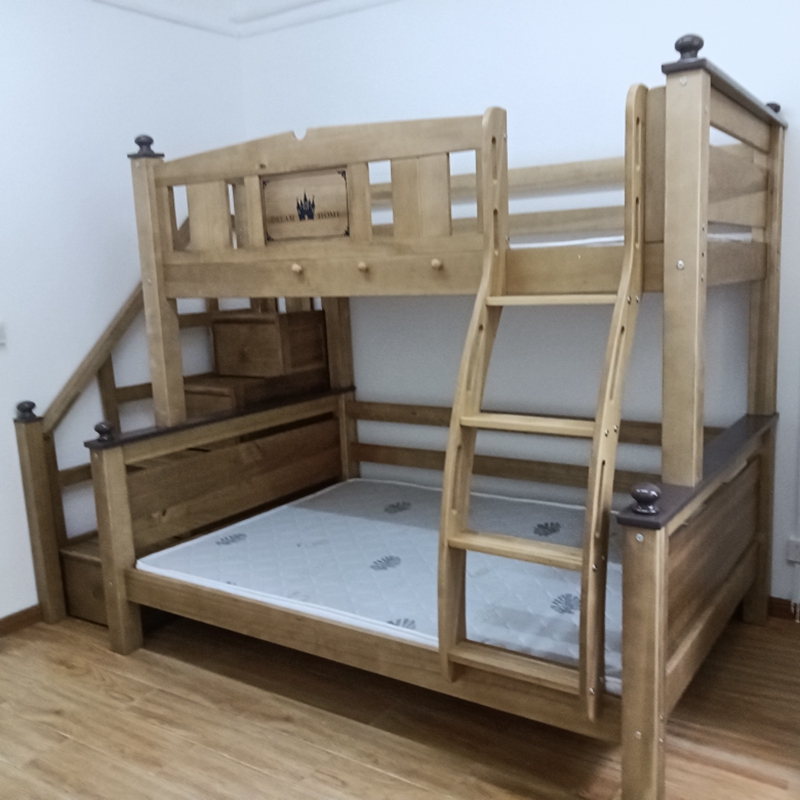 全实木高低床儿童床上下床双层床多功能木床成人上下铺环保两层床