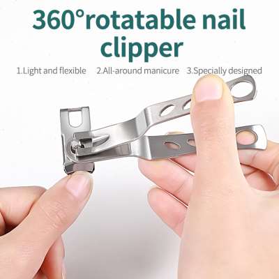 速发PinPai 360° rotatable Stainless Steel Nail Clipper Cu