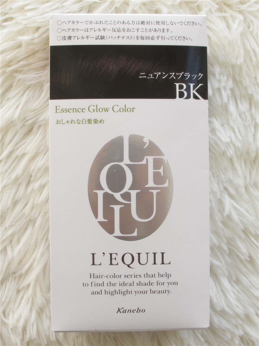 现货 日本直邮 日本嘉娜宝 L'EQUIL 含养发精华的白发染发膏