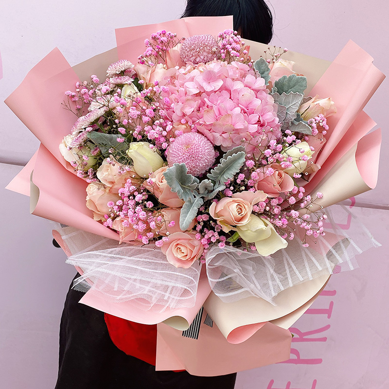 母亲节鲜花速递北京同城玫瑰混搭创意生日花束女朋友老师妈妈送花