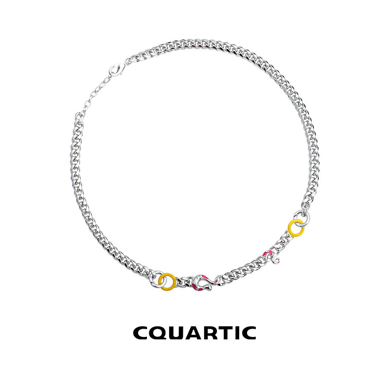 Cquartic洋灵系列拼接项链女时尚个性高级感新款气质原创设计配饰