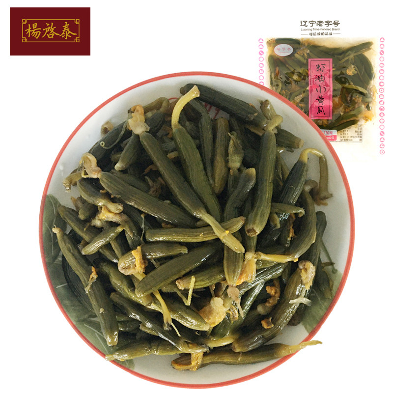 绿色杨启泰虾油小黄瓜130g*5袋下饭菜东北腌制菜