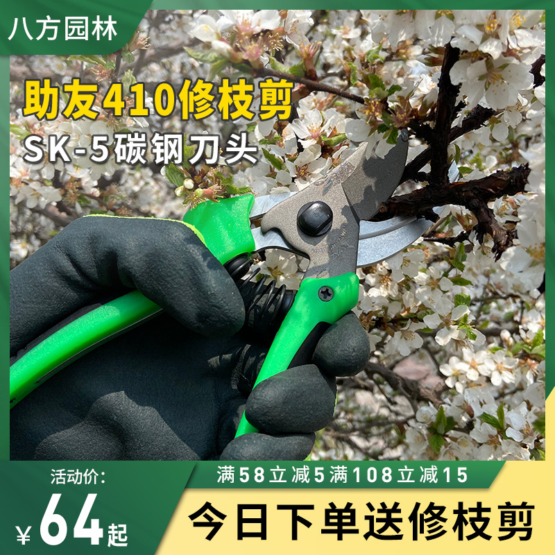 台湾助友410剪枝剪刀园艺修枝剪园林工具花艺工具家用剪果树枝剪