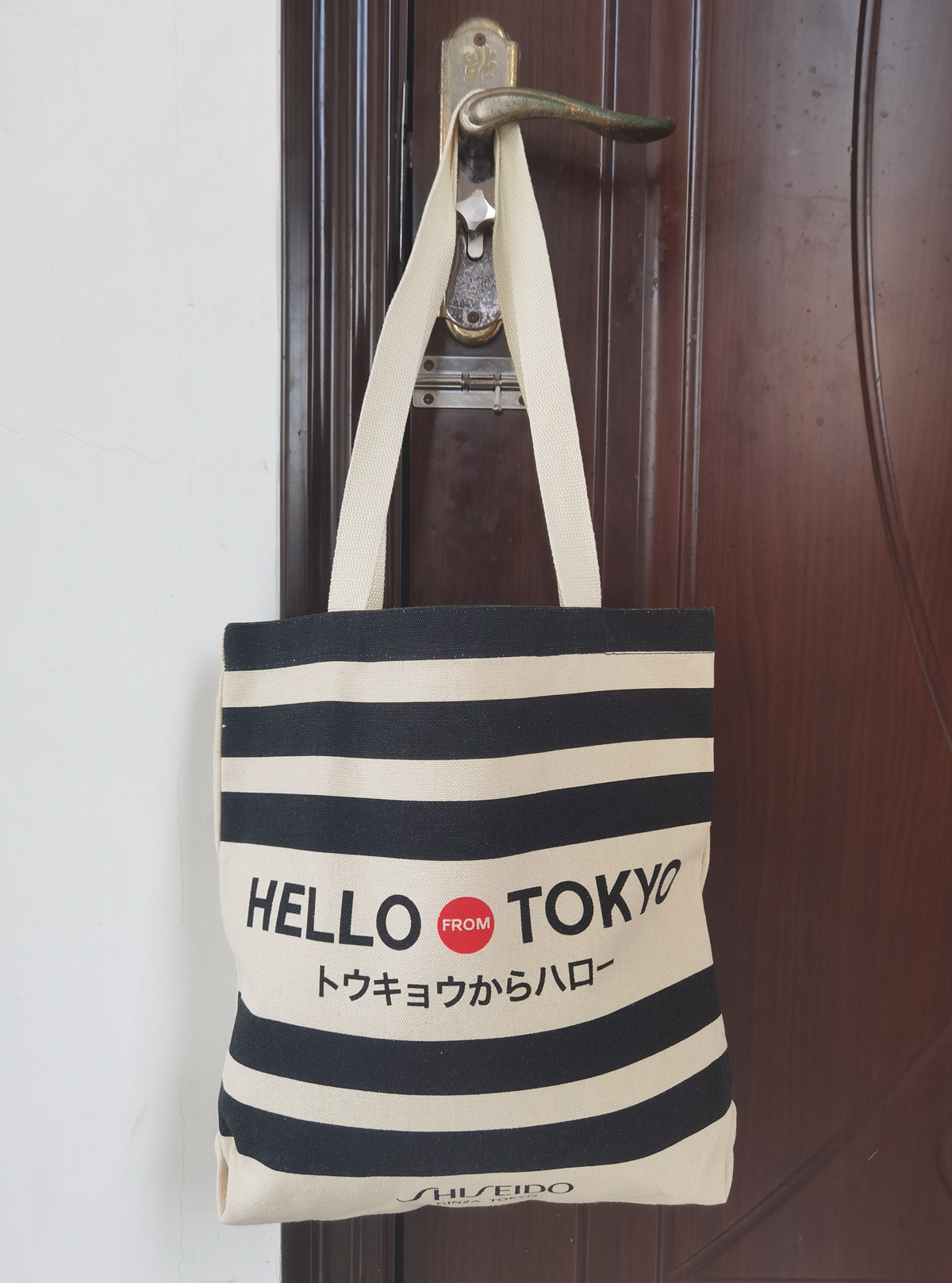 HELLO TOKYO 你好东京 SHISEIDO GINZA TOKYO 御银座帆布包手提包