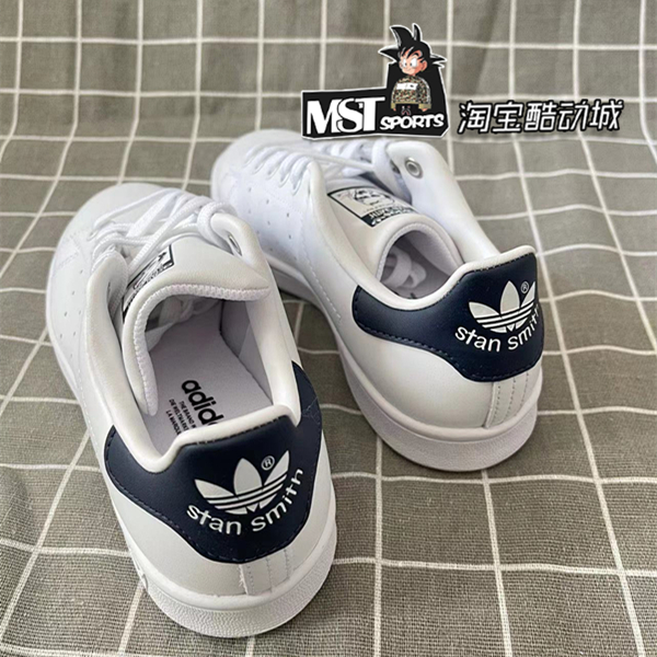 Adidas三叶草Stan Smith史密斯藏蓝尾男女运动板鞋M20325  FX5501