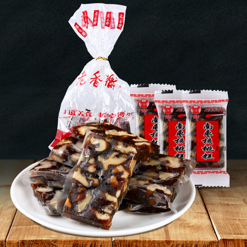 老香斋南枣核桃糕上海特产澳莉嘉老式传统糕点休闲零食点心糖果