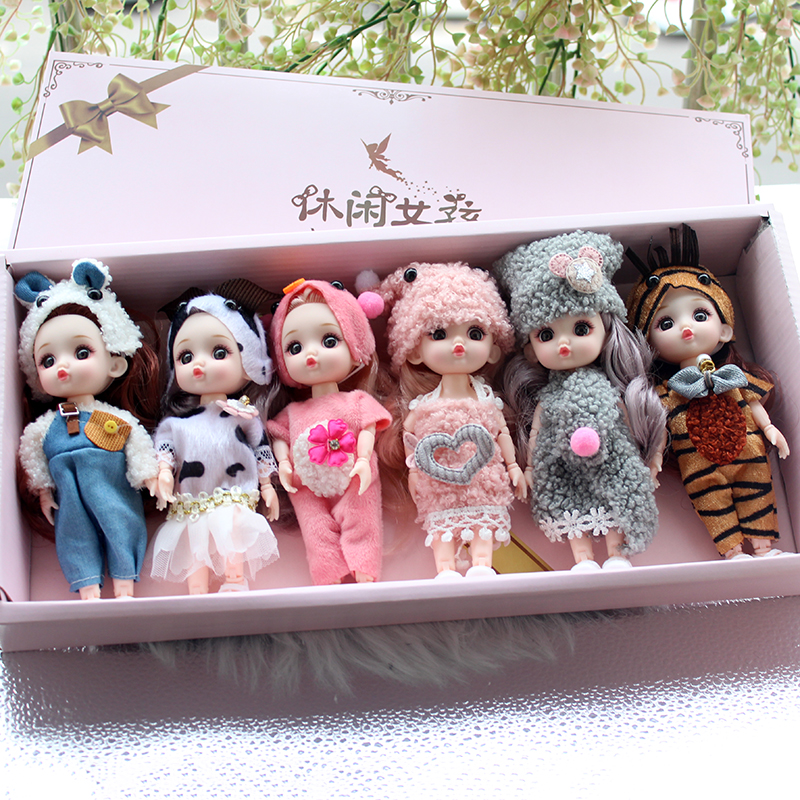 13关节迷糊娃娃可换装娃娃玩具女孩仿真公主套装套盒儿童玩偶公仔