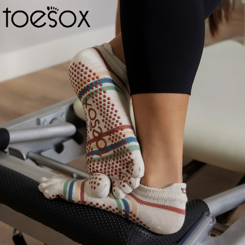 toesox24年新款瑜伽袜女专业防滑瑜伽袜子普拉提袜初学者薄款五指