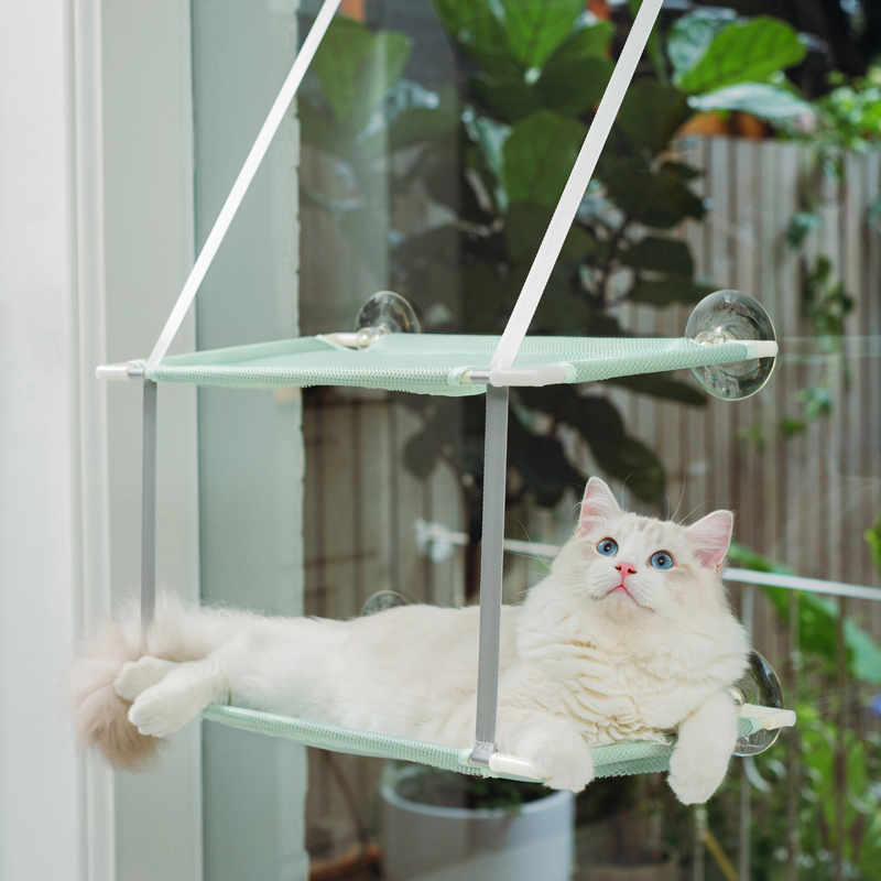 猫吊床双层爬架晒太阳四季可拆洗猫咪窝吸盘式玻璃阳台窗户挂窝床