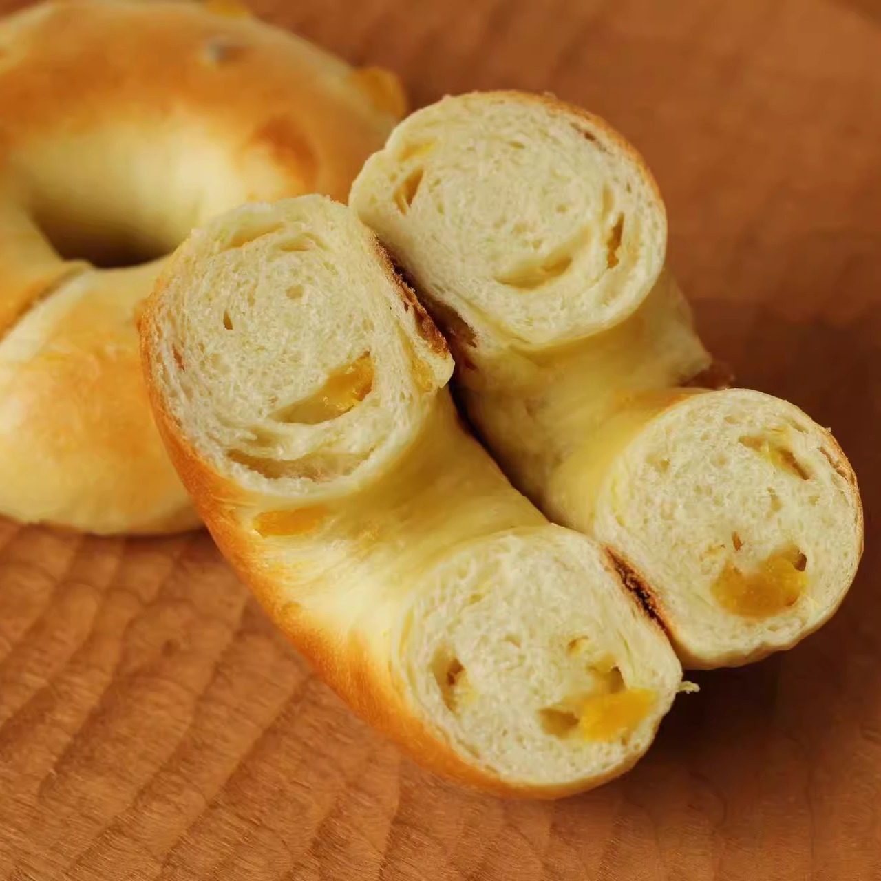 （季节限定）菠萝贝果面包bagel 酸甜清爽早餐三明治麦芽手作面包