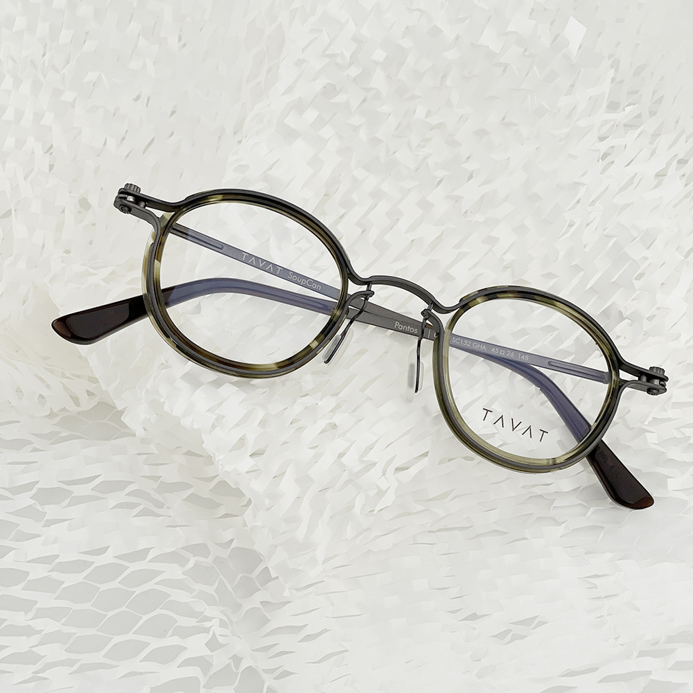上野眼镜 意大利TAVAT 复古时尚PANTOS R SC132 圆框罐头系列眼镜
