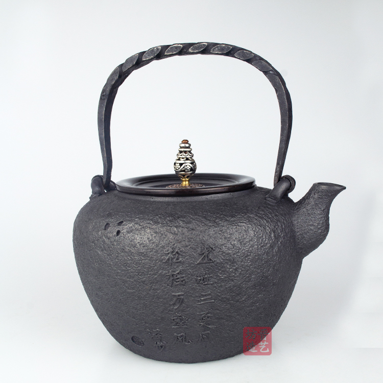 晋艺坊 铁壶珏山吐月 传统手工晋城特色礼品养生茶壶