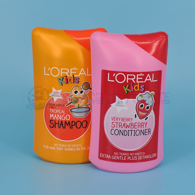 欧莱雅L'Oreal Kids儿童洗发水护发素草莓芒果味无硅油无泪250ml