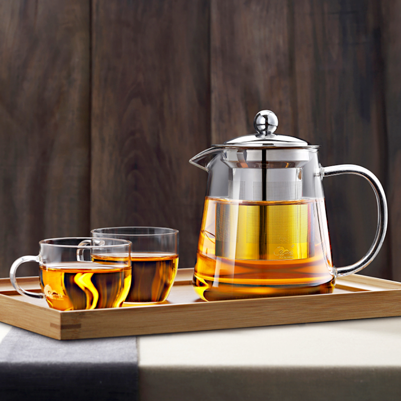 品一恒玻璃茶壶加厚耐高温茶具家用泡茶壶煮茶壶大容量办公喝水壶