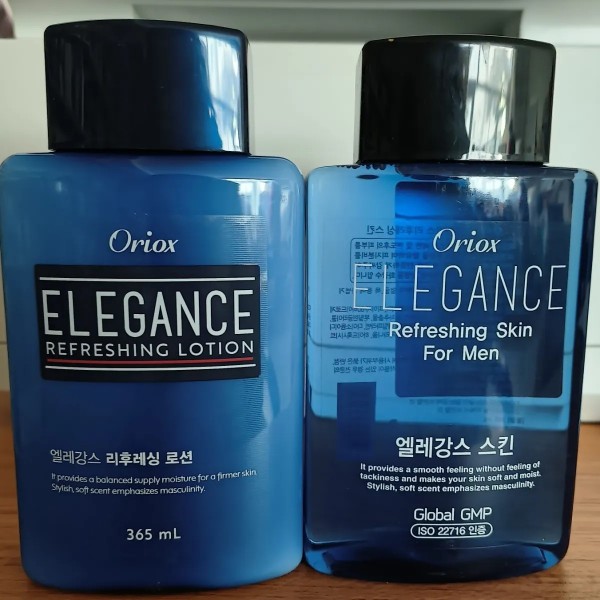 韩国进口奥丽丝噢莉丝水乳男士专用补水保湿面霜面乳365ml瓶装