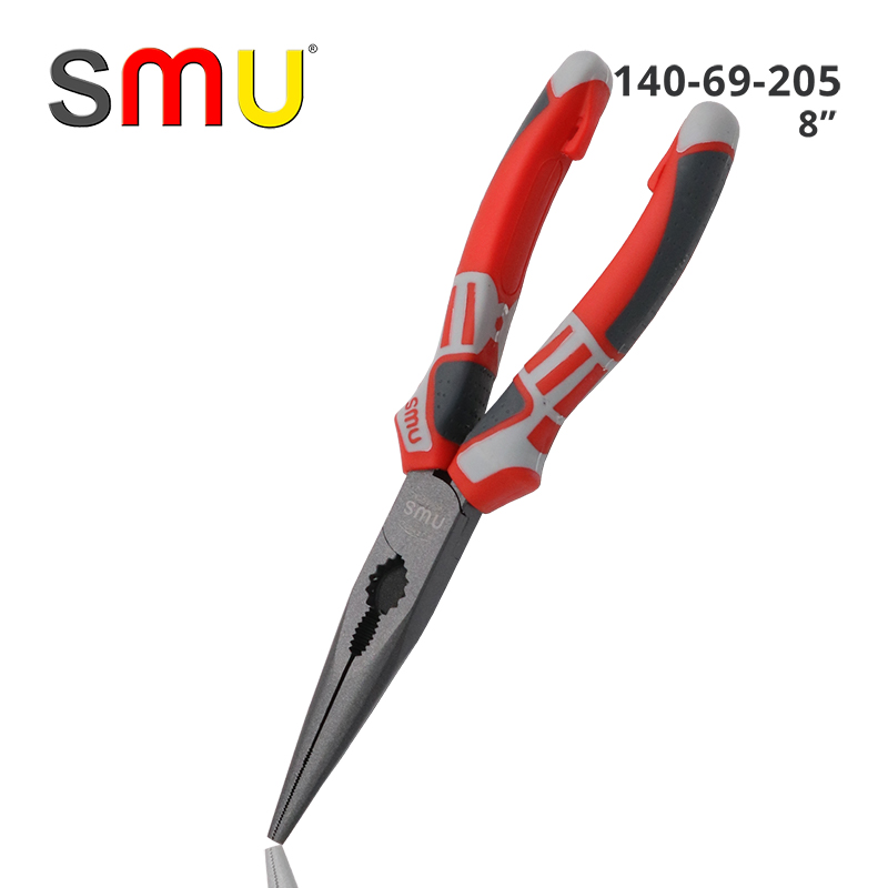 SMU原装尖嘴钳6寸8寸特种钢进口德国品质多功能特尖头尖嘴钳子