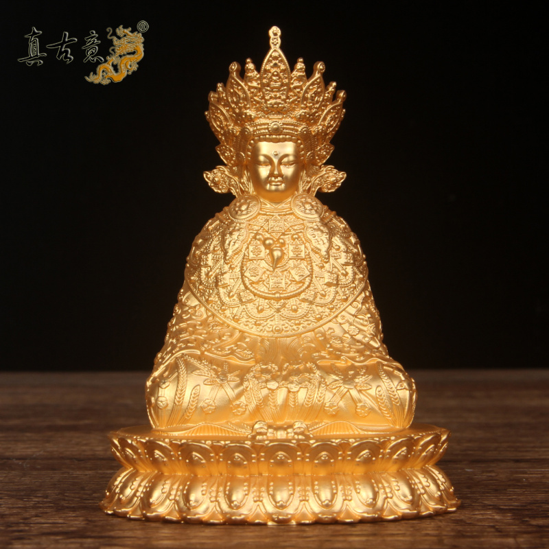铜释迦牟尼佛摆件 12岁等身佛大昭藏传铜像居家随身供工艺