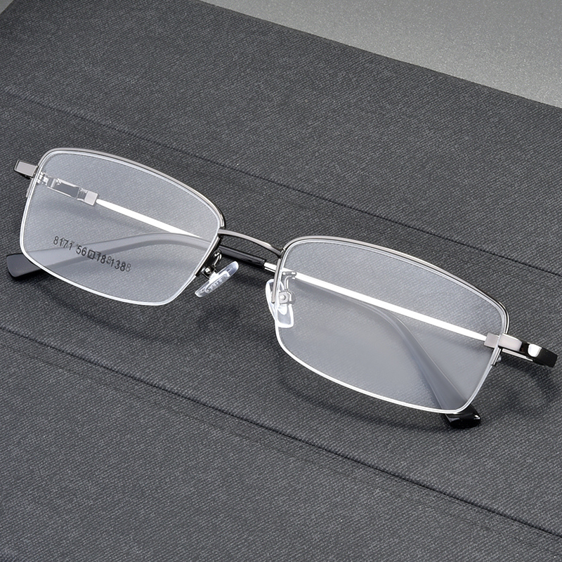 近视眼镜男半框眼镜框可配镜片近视有度数眼睛近视镜防辐射抗蓝光