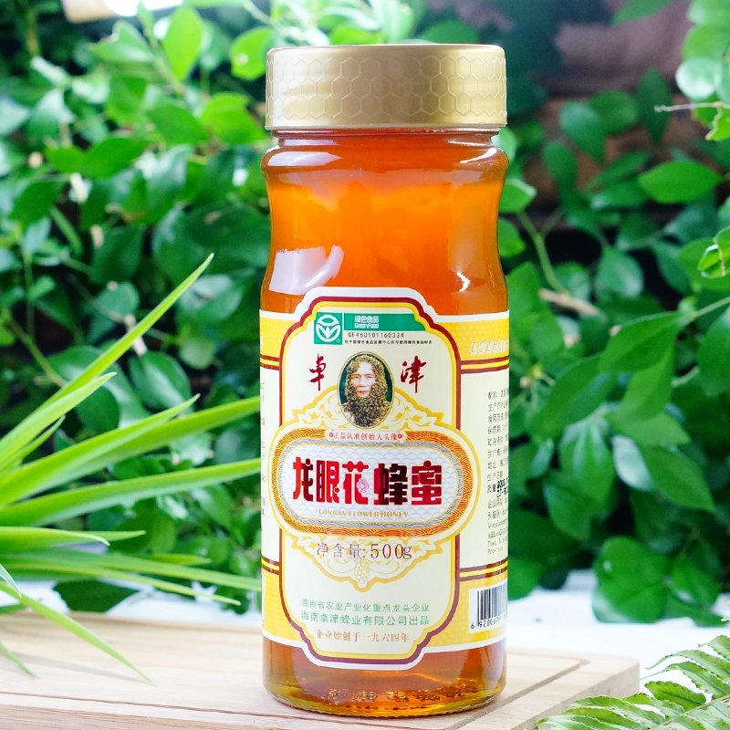 海南龙眼蜂蜜卓津龙眼花蜂蜜500g瓶液态蜜绿色食品口味纯正香醇