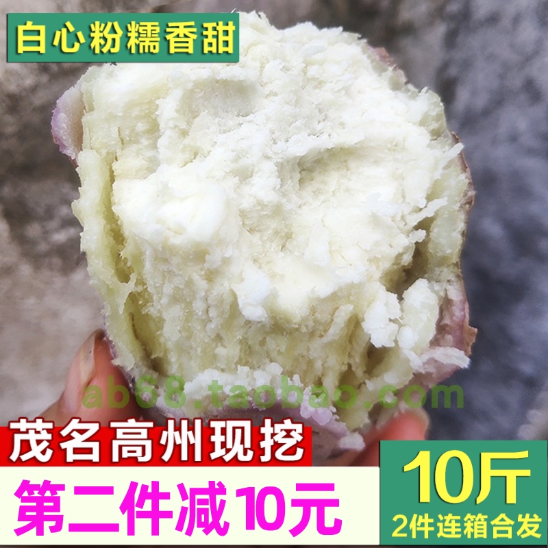 新鲜板栗红薯 高州爆皮王番薯白心面包王粉糯番薯白肉干面地瓜5斤