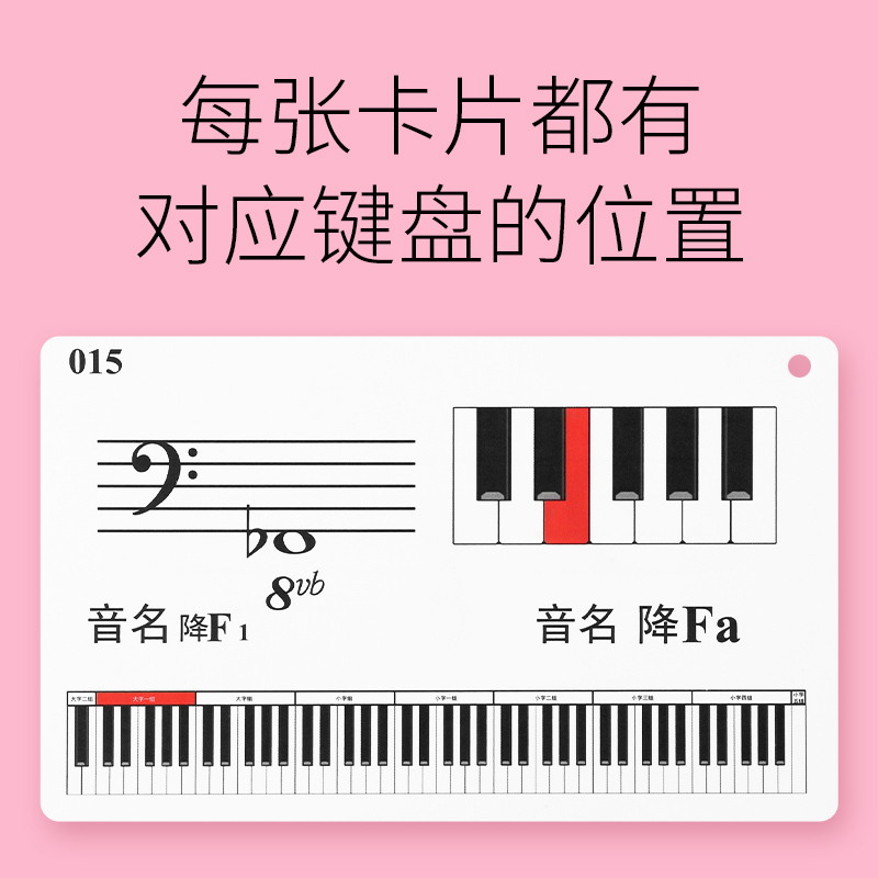 88键钢琴音符卡片教具儿童五线谱识谱神器认谱卡认音板乐理启蒙