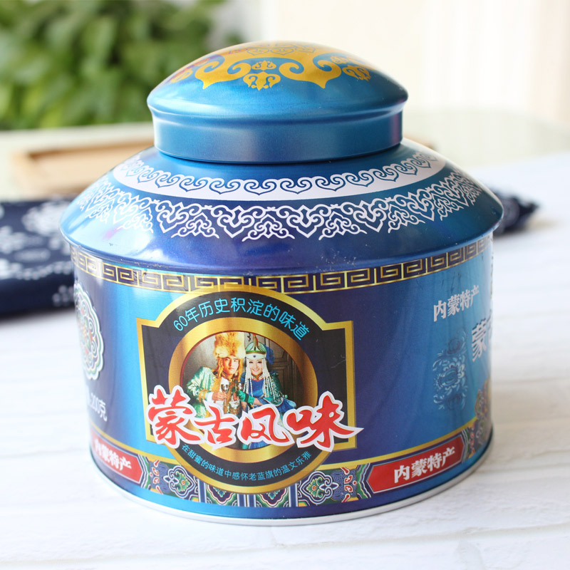 内蒙古特产蒙古包盒装包装奶酪奶酥200克蓝旗酸奶酪儿童小零食