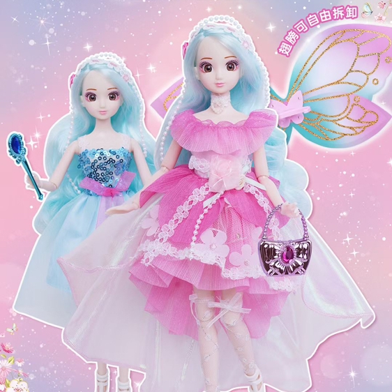 商超同款花之精灵-梦幻花仙子公主换装套装礼盒女孩过家家玩具