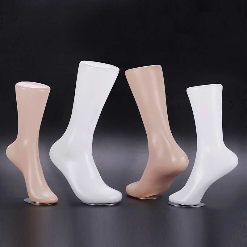 脚模具模型腿展示短袜足膜新款套袜子男女士脚模特道具袜店用品