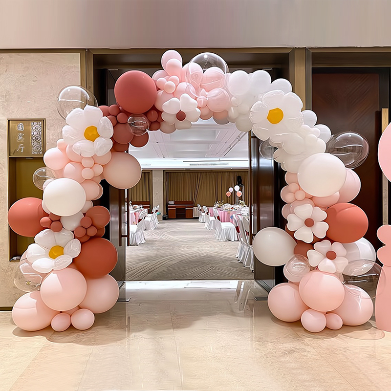 马卡龙气球拱门支架套装气球门生日开业活动气氛围装饰场景布置
