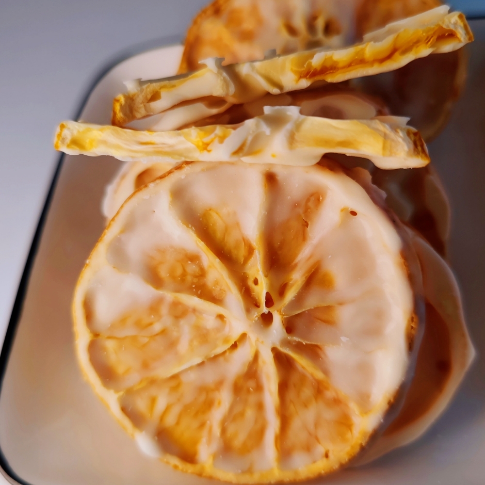 酸奶冻干柑橘片酸奶味柠檬片150g休闲食品橘子干水果干小吃散装
